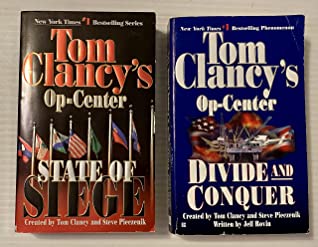 2 Tom Clancy Op-Center Books! 1) State of Siege 2) Divide and Conquer