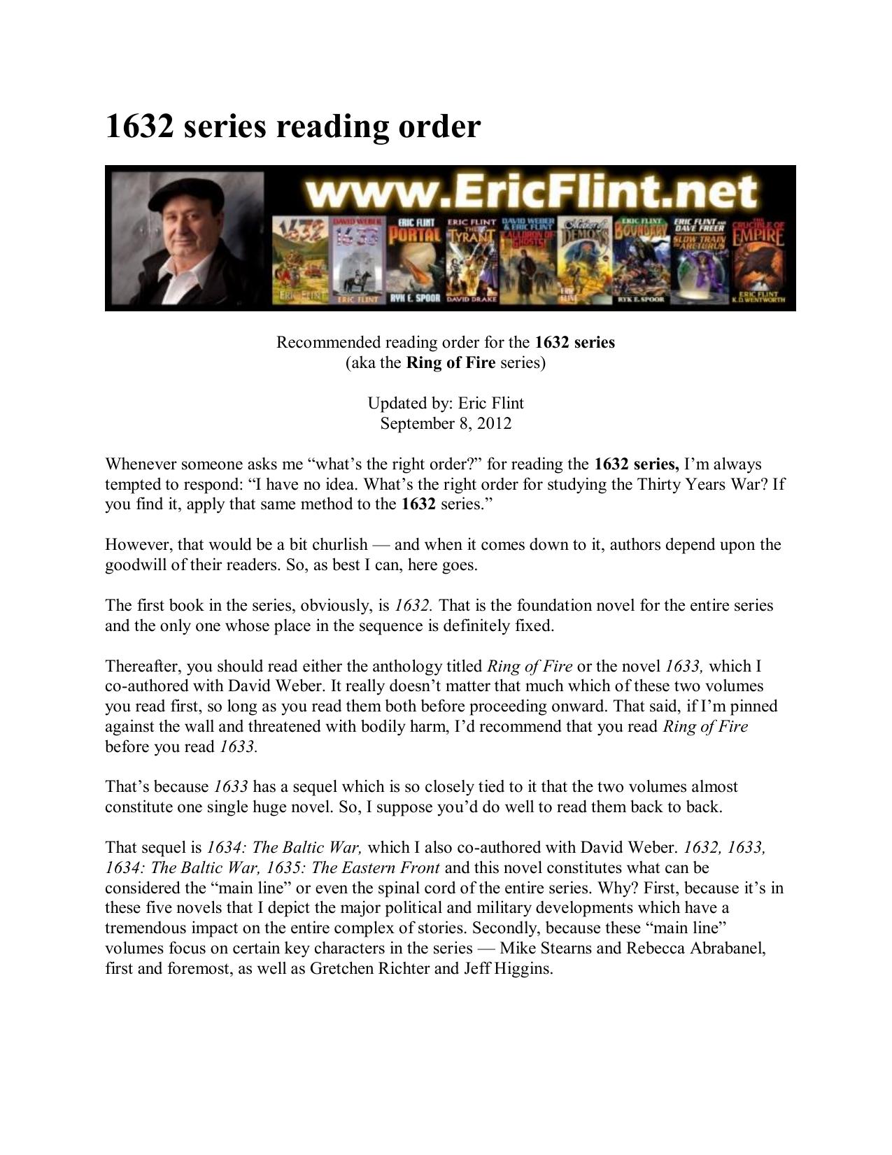 1632 Series Reading Order