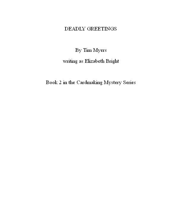 Deadly Greetings: A Card-Making Mystery